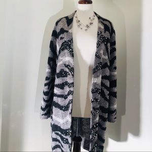 Chicos’s Long Sweater Cardigan Size 2